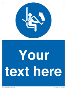 Custom Mandatory: Open safety bar of chairlift